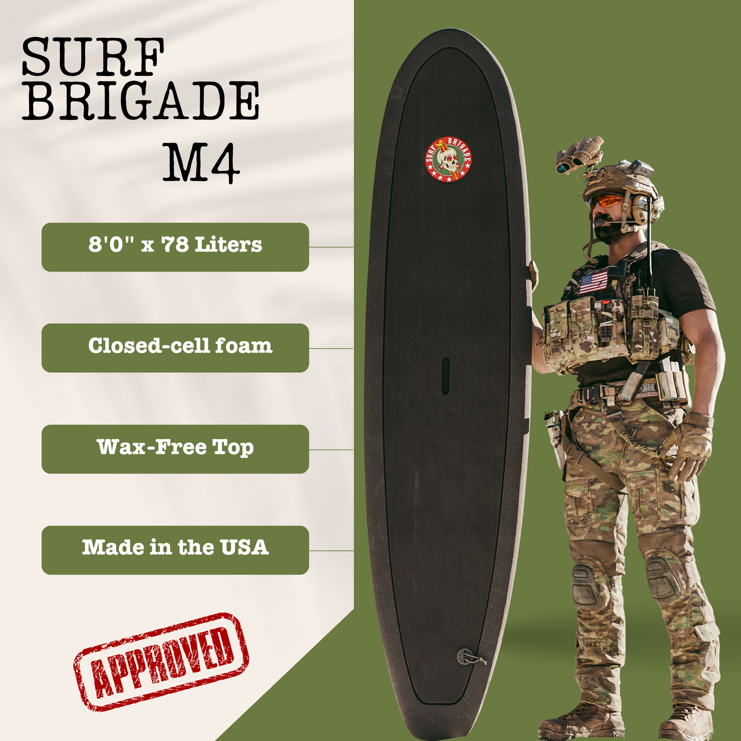 M4 Surfboard + Leash